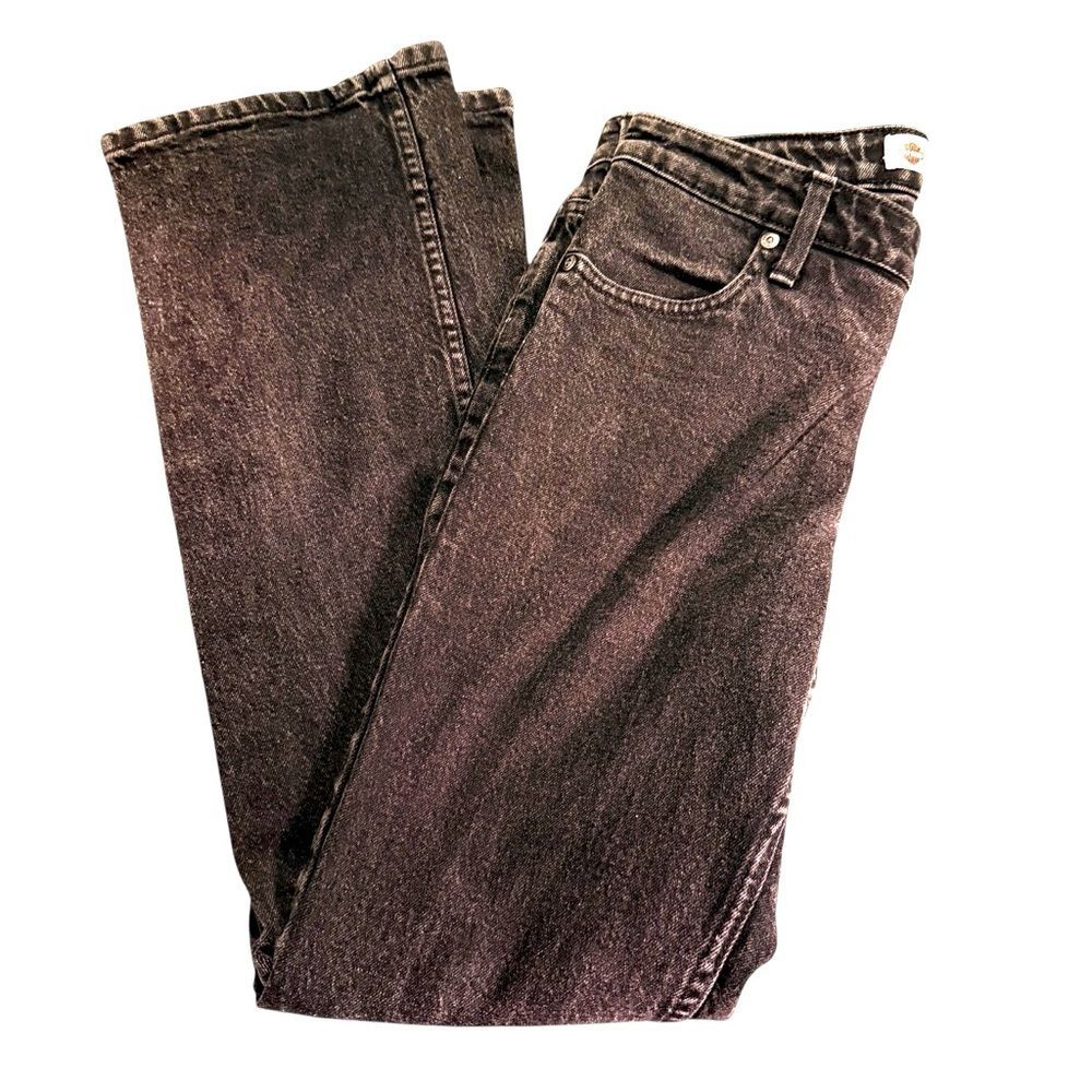 Harley-Davidson Black Bootcut Faded Jeans‎ Moto Vintage Style Denim 90s Y2K Sz 8